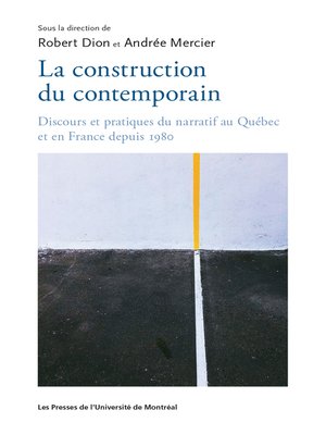 cover image of La construction du contemporain
